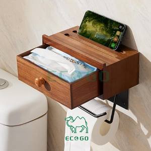 <span class=keywords><strong>Porte</strong></span>-<span class=keywords><strong>papier</strong></span> hygiénique en bambou écologique avec étagère <span class=keywords><strong>Porte</strong></span>-<span class=keywords><strong>rouleau</strong></span> de <span class=keywords><strong>papier</strong></span> hygiénique pour téléphone Bougie Planteur Pot - Product Image 1