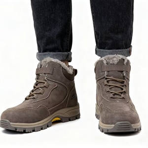 Stivali di Sicurezza Alti da Uomo Antiurto Antiperforazione Foderati in Pelliccia <span class=keywords><strong>Scarpe</strong></span> di Protezione per il Lavoro Stivali di Sicurezza Invernali Alti - Product Image 3