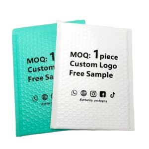 Sobres de Burbuja Personalizados con MOQ Bajo, Muestra Gratis, Bolsas de Envío Acolchadas Impermeables, Sobres Blancos con Burbujas - Product Image 1