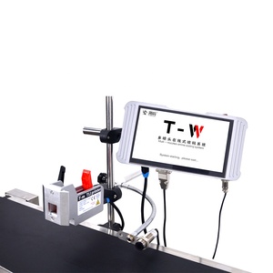 طابعة نفث حبر صغيرة الحجم عبر الإنترنت، آلة ترميز صناعية لخط الإنتاج، طابعة نفث حبر لتاريخ الصلاحية والشعارات والرسومات وترميز الدفعات - Product Image 1