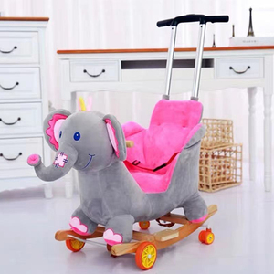 Best Choice Produkte Plüsch Einhorn Baby Ride Schaukel pferd Spielzeug - Product Image 2