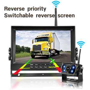 HD IR <b>Night</b> <b>Vision</b> Wireless Backup Rear View <b>Cameras</b> 9 Inch 10.1'' Cordless Split Screen Recorder for Heavy-Duty Truck Wireless- - Product Image 4