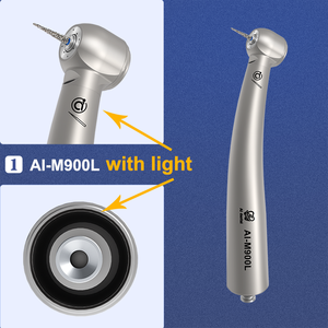 Turbina de aire Dental de alta velocidad, pieza de mano de AI-M900L, 26W, cabezal de torsión de 3X-Power, cuerpo de titanio ultraligero K/N/S/W/B/acople - Product Image 4