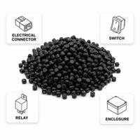 Granulés de nylon ignifuge PA66 V0 sans halogène UL94 V0, granulés de polyamide pour connecteurs électriques