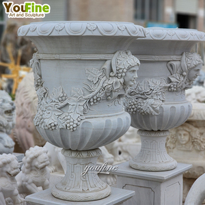 Vase de jardin en <span class=keywords><strong>marbre</strong></span> décoratif moderne bon marché - Product Image 3