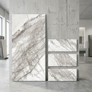 Jerico Marfil Marble Look Porcelain Tiles 24x48 Inch Glazed <b>Floor</b> Wall for Premium Interior Projects - Product Image 6
