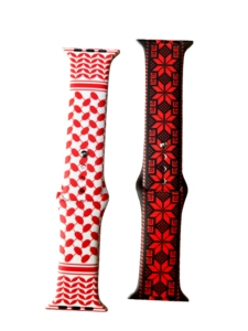 Nouveau style bracelet de montre en silicone étanche Palestine Keffiyeh – Cadeau promotionnel pour soutenir la Palestine - Product Image 4