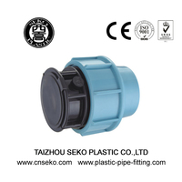 Raccords à compression pp Embout bleu en plastique Raccords de tuyau Fabrication Échantillons gratuits
