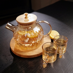 Ensemble de pichets transparents sans plomb à haute teneur en borosilicate cruche écologique résistante à la chaleur pour restaurant à la maison expédition rapide dans le monde - Product Image 2