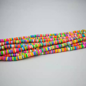 New Arrival 6mm Colorful Clay Beads Srtands Bulk Flat Round Heishi Beads for Jewelry Making Clay Beads <strong>Polymer</strong> - Product Image 3