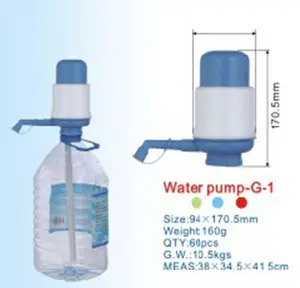 38毫米48毫米颈矿泉水瓶迷你手动泵5L 6L 10L水瓶手动饮水机泵