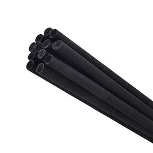 Mới đến màu xám màu sậy thanh 4mm 30cm Đen Polyester khuếch tán thanh thân thiện với môi trường Sola hoa trang trí sậy thanh - Product Image 2