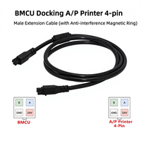 Kabel Ekstensi M AMS Lite 4-Pin untuk Kabel Ekstensi Bambu Lab dengan Konektor & Terminal Cincin Magnetik