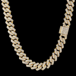 Collar de Eslabones Cubanos de Moissanita Personalizado Premium, Plata 925, Joyería Hip Hop, Cadena Estilo Iced Out para Hombres y Mujeres, Regalo para Bodas y Fiestas - Product Image 2