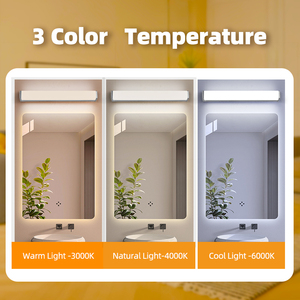 Lámpara de Pared LED Moderna de Aluminio, Luz Blanca Cálida 3500K, Control Táctil, Regulable, Montaje en Superficie, Iluminación para Oficina - Product Image 2