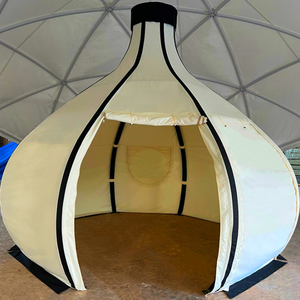 Carpa de Lujo con Forma de Cebolla para las Cuatro Estaciones, Tipo Safari con Doble Forma de Gota de Agua, Ecológica, de Lona, con un Dormitorio y Sala de Estar, para Glamping y Hoteles, Modelo Panda - Product Image 3