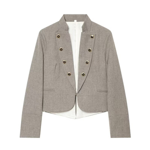 Blazer Entallado para <span class=keywords><strong>Mujer</strong></span>, Primavera 2026, con Bolsillo con Solapa <span class=keywords><strong>y</strong></span> Detalle <span class=keywords><strong>de</strong></span> Botones, Estilo Europeo, <span class=keywords><strong>Chaqueta</strong></span> <span class=keywords><strong>de</strong></span> Oficina, OEM/ODM por Fábrica China - Product Image 1