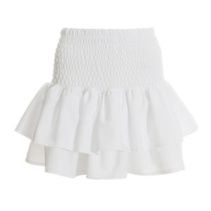 High Quality Summer <strong>White</strong> Ruched <strong>Frill</strong> Beautiful Mini <strong>Skirt</strong> Women Girl - Product Image 5