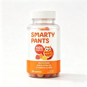 Smarty Pants Gummies multivitaminés pour enfants avec Oméga 3 <span class=keywords><strong>DHA</strong></span>/EPA, Vitamines D3, C, B12, B6, A, K et Zinc, saveurs fruitées, 60 gummies - Product Image 1