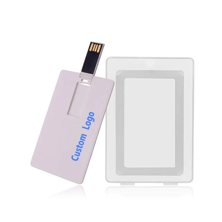 China Factory 1gb 2gb 4gb 8gb 32gb 64gb Usb 2.0 3.0 Flash Drive Blank Custom Business Plastic Usb Credit Card