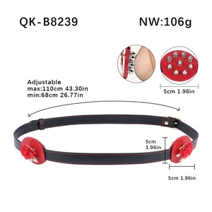 QKKQ Nuevo Masajeador de Pezones con Púas Metálicas y Cuero PU, Estimulador de Pezones con Diseño de Rosa, Juguetes Sexuales para Mujeres y Hombres - Product Image 2