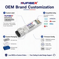 Transceiver Optique Longue Portée 25G ZR SFP28 1310nm EML SOA 80km Duplex LC SMF DDM Hot Pluggable pour Réseaux 5G Fronthaul et Metro