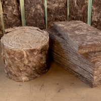 Panneaux d'isolation en laine de verre pour toitures de bâtiments résidentiels KALAX, résistants au feu et insonorisants, pour l'architecture, sans formaldéhyde