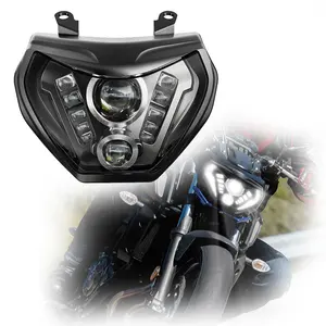 LED faro para YAMAHA MT09 FZ09 2014-2016 MT07 2018 Motor 2019 Faro de bicicleta de la Asamblea