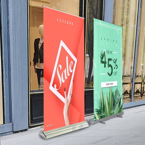 Top Bán Xoay Duy Nhất Side Pop Lên Biểu Ngữ Có Thể Thu Vào Biểu Ngữ Đứng Rộng Ổn Định Cơ Sở Cuộn Lên Biểu Ngữ Đứng - Product Image 6