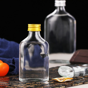 Hot Sale 50ml <strong>Mini</strong> Water Whiskey Tequila <strong>Champagne</strong> Wine <strong>Bottles</strong> Empty Glass Screw Cap Aluminum Lid 500ml Liquor <strong>Bottle</strong> - Product Image 5