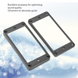 Anneau de micro Humbucker, cadre de montage en métal, fond plat, remplacement pour <span class=keywords><strong>guitare</strong></span> électrique LP, 2 pièces - Product Image 4