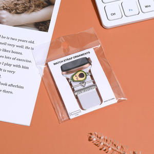 Per <span class=keywords><strong>Apple</strong></span> <span class=keywords><strong>Watch</strong></span> Band diamante metallo Charms gioielli ornamento <span class=keywords><strong>accessori</strong></span> colorato cartone animato animale cinturino in Silicone anello decorativo - Product Image 2