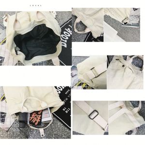 Sac à dos en toile naturelle imperméable de style cabas pour femme avec fermeture éclair et doublure en polyester pour adolescentes - Vente en gros - Product Image 4