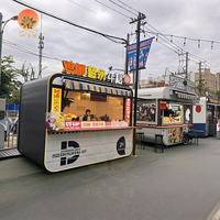 Offre Spéciale modulaire Capsule Store Container House Design peu encombrant pour le commerce de détail en acier et panneau sandwich
