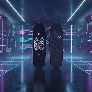 Patineta Portátil Personalizada con Diseño de Una Sola Curva, Tabla de Madera de Arce Canadiense con Impresión UV, Ofrece Alta Durabilidad - Product Image 1