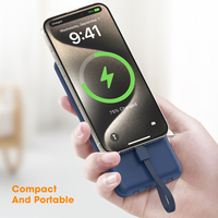 Batterie externe portable Li-Polymère 10000mAh 20000mAh 22.5W avec charge rapide PD, écran LED et 4 câbles USB Type-C Android