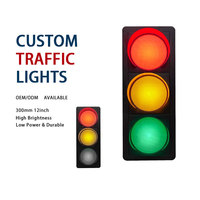 Feu de signalisation routière LED rond haute luminosité 300 mm (12 pouces) pour les intersections urbaines et la sécurité routière, fabrication directe OEM/ODM
