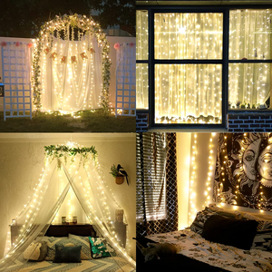 9.8ft USB 8-Modes Warm-white Outdoor Wedding Party <b>Garden</b> Home Bedroom Curtain Fairy Holiday Christmas Tree LED <b>String</b> Lights - Product Image 5