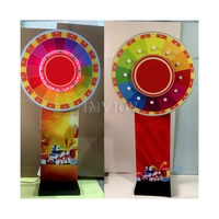 Jeu de Tirage Électrique Rotatif à Lumière LED, Sélecteur de Prix Aléatoire, Tombola de la Fortune, Roue de la Chance, Tambour de Loterie, Roue de la Fortune