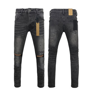 Proveedor de Guangzhou ofrece jeans KUSB de marca para <span class=keywords><strong>hombre</strong></span>, de alta calidad, lavados y bordados, de corte ajustado, en stock. - Product Image 6