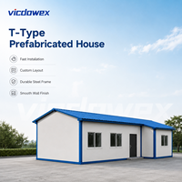 VICDOWEX Edificio per Uffici Prefabbricato Integrato di Lusso Tipo T con Design Contemporaneo per Progetti di Costruzione