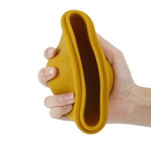 Food Storage Container Rectangle Clip On Lid Microwave Safe Air Fryer Travel Use Solid Color Yellow - Product Image 2