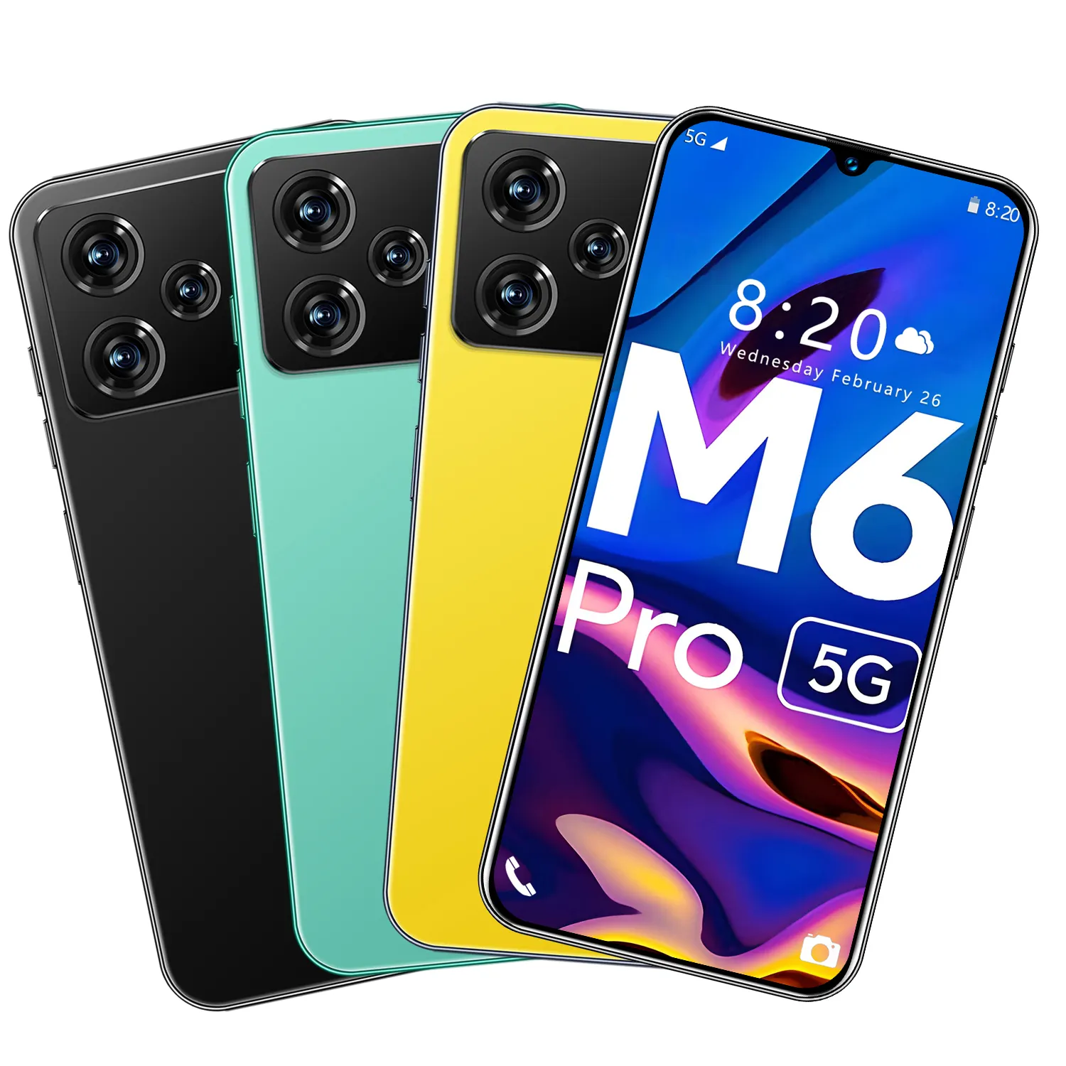 Оригинальный смартфон M6 Pro 6,53 дюймов 2 Гб + 16 Гб мобильные телефоны 3500 мАч Google play Android8.1 сотовые телефоны