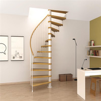 Escalier pliable et portable en spirale ronde et en métal, bas prix d'usine, personnalisé, extérieur