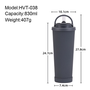 <b>Double</b> <b>Wall</b> Stainless Steel 830ml Eco-Friendly Customized Logo Gift <b>Box</b> Water Bottle Party Gift Vacuum Flask Cold Car Cup 6-12 - Product Image 3