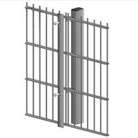 Malla de Alambre Doble 2D con Recubrimiento de Polvo Negro, Malla de Seguridad de Doble Cara, Malla de Alambre Doble Galvanizada 656, Resistente a la Intemperie