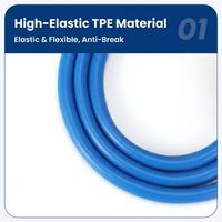 Set de Bandas de Resistencia TPE de 11 Piezas, 150LB, Equipo de Gimnasio Portátil con 5 Bandas, 2 Agarraderas, Correas para Tobillos y Anclaje para Puerta