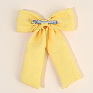 CN Luxury Back to School Fabric Boutique Hair Bow Clip Pasador hecho a mano Lápiz Horquillas para el cabello Niñas Colas largas Accesorios escolares - Product Image 4