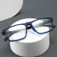 Lunettes anti-lumière bleue à monture carrée, prix usine 2025, montures optiques TR90, sur mesure, monture solide, style classique, adultes