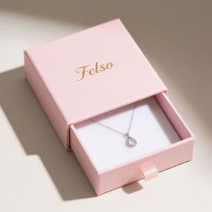 Emballage de bijoux en acier inoxydable avec logo personnalisé pour cadeau, boîte à tiroir en carton rigide de qualité supérieure avec insert en mousse pour bijoux - Product Image 6